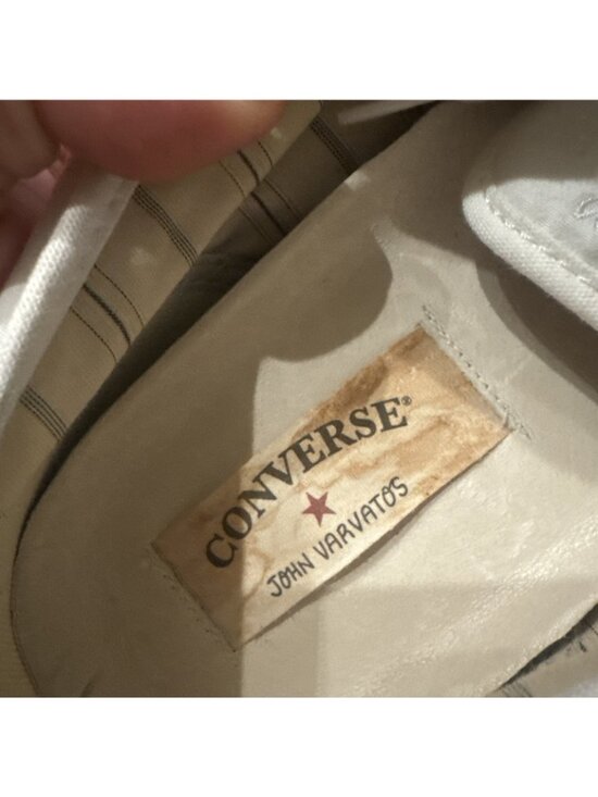 VTG Converse John Varvatos Jack Purcell Unisex White Canvas Shoes Size 13